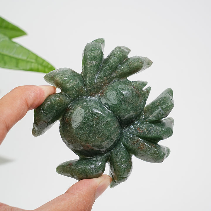 Natural Crystal Chubby Spider Carving