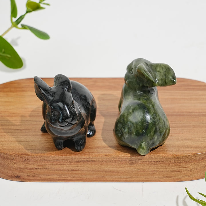 Natural Crystal Carving Cute Bunny
