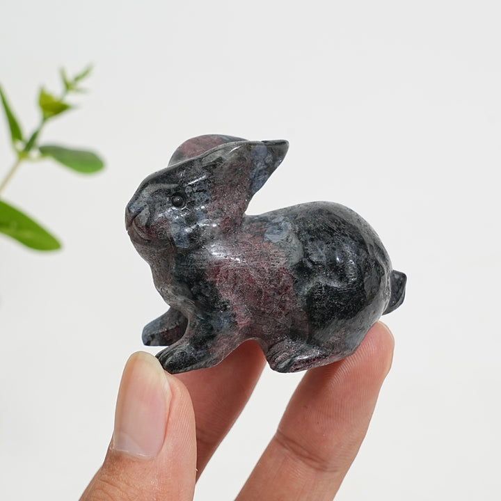 Natural Crystal Carving Cute Bunny