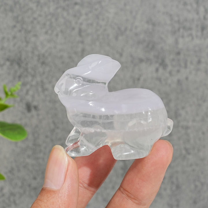 Natural Crystal Carving Cute Bunny