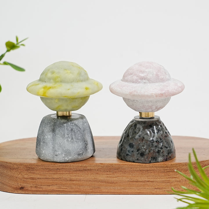 Natural Crystal Rotatable Planet