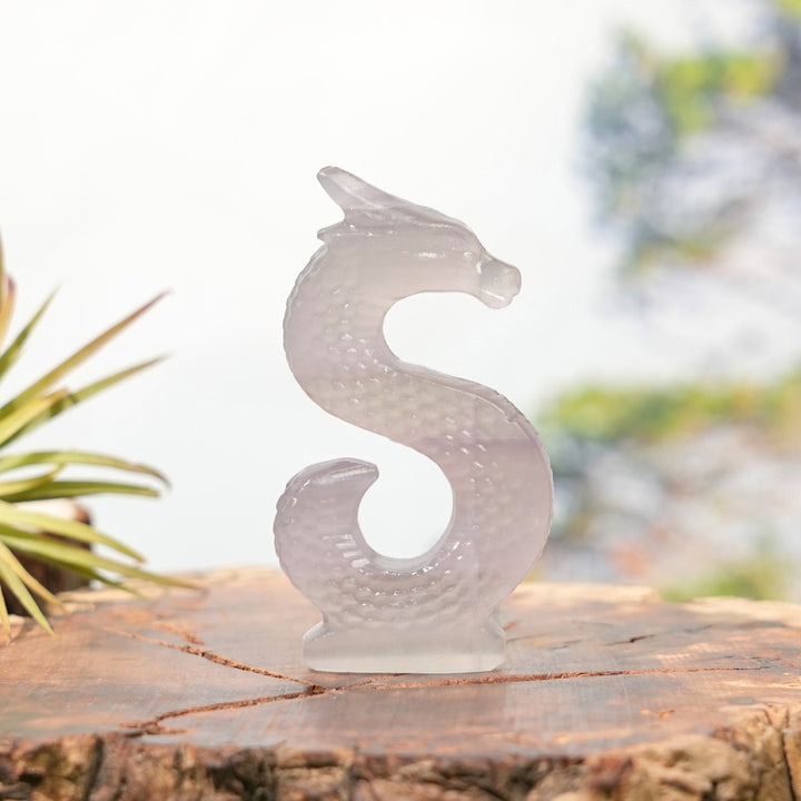 Natural Letter Dragon Sculpture