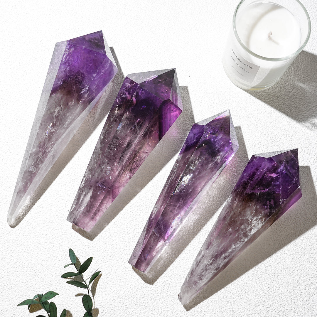 Natural Crystal Amethyst Wand