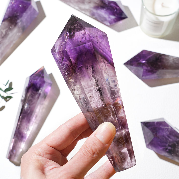 Natural Crystal Amethyst Wand
