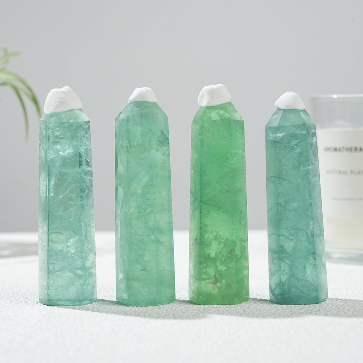 Natural Green Fluorite Point