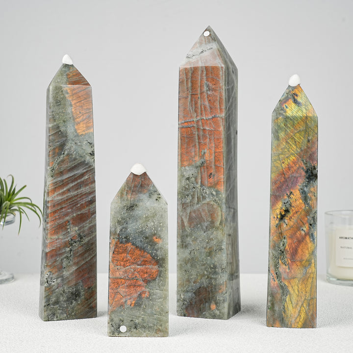 Unique, Natural Labradorite Point