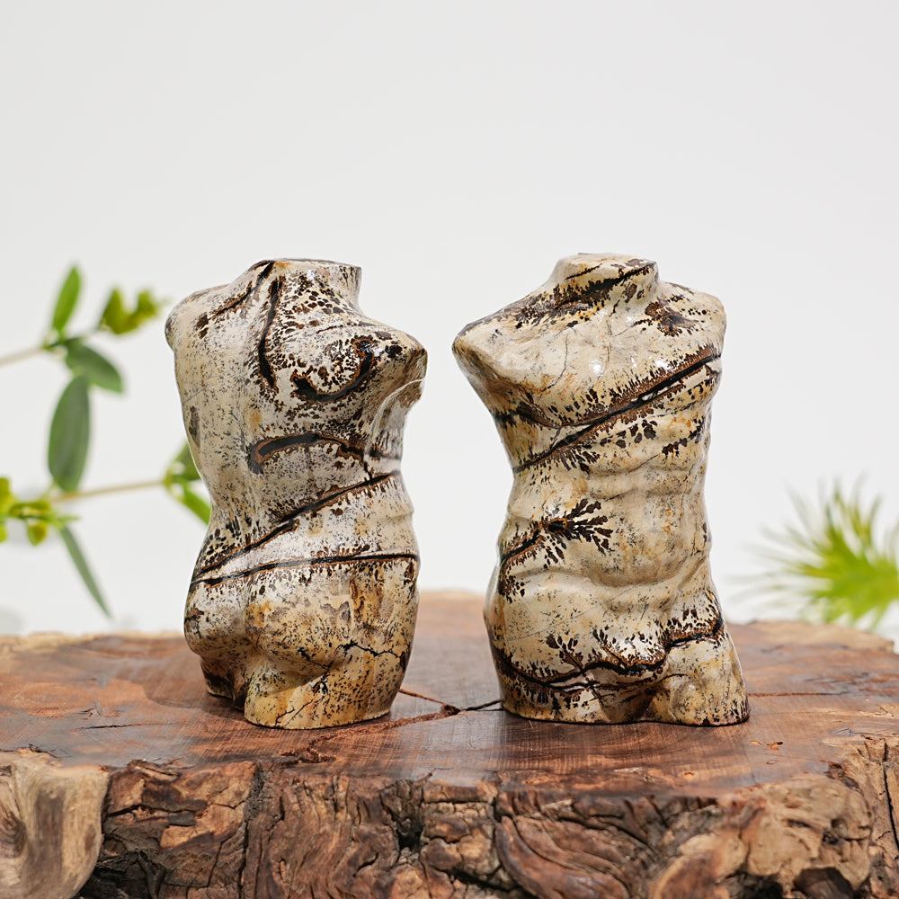 Natural Crystal Picture Jasper Male Torso