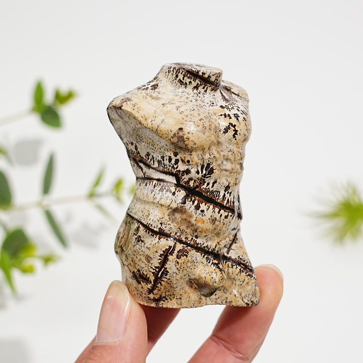 Natural Crystal Picture Jasper Male Torso