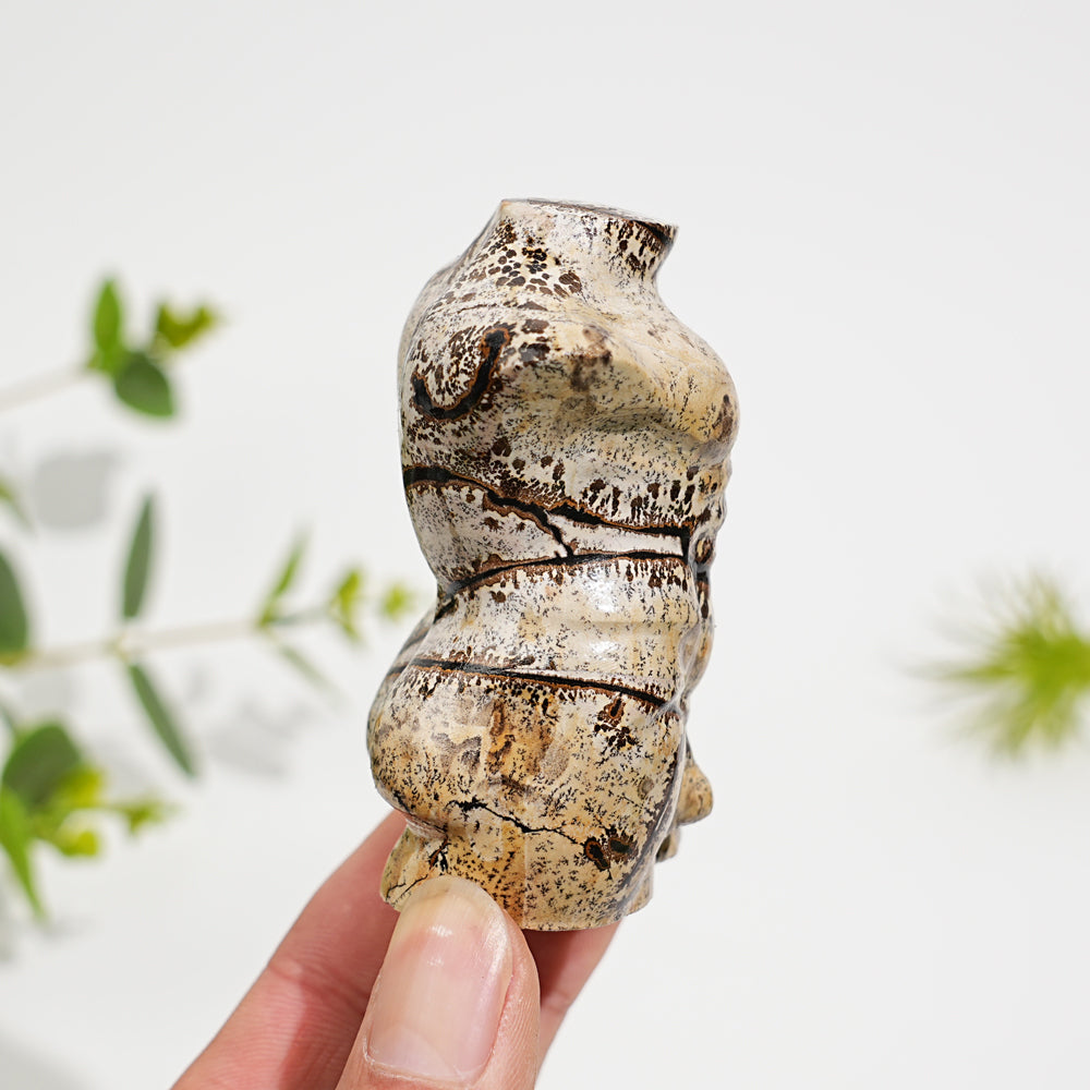 Natural Crystal Picture Jasper Male Torso