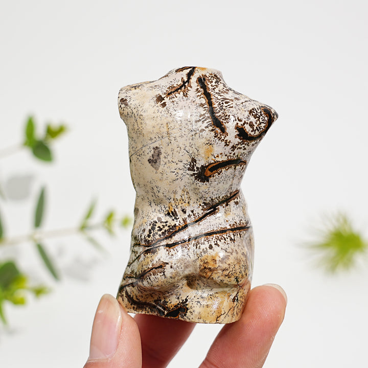 Natural Crystal Picture Jasper Male Torso