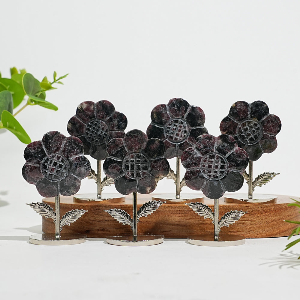 Natural Crystal Sun Flower Ornament