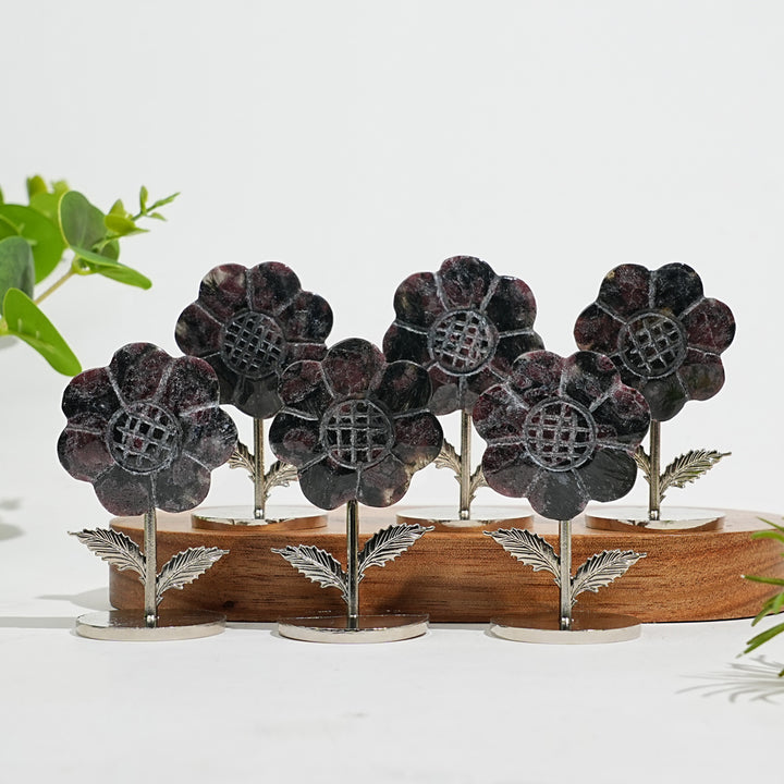 Natural Crystal Sun Flower Ornament
