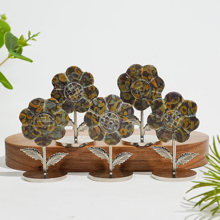 Natural Crystal Sun Flower Ornament