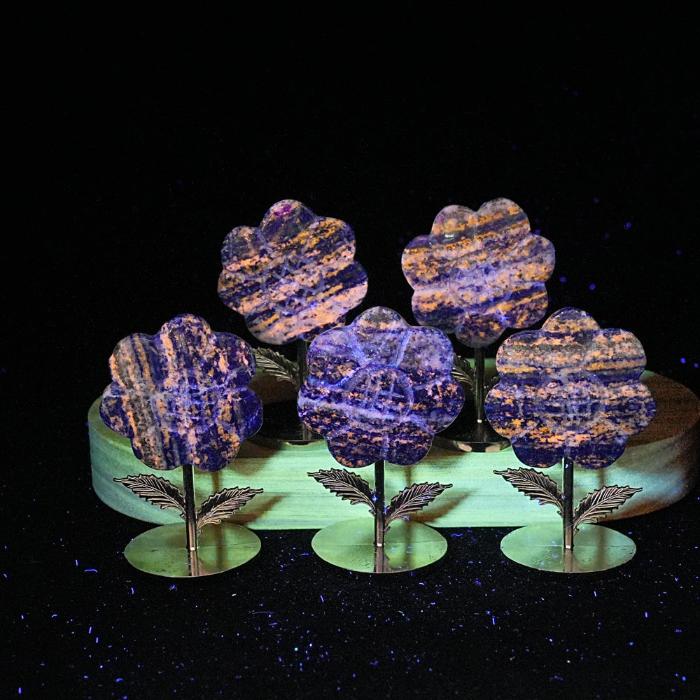 Natural Crystal Sun Flower Ornament