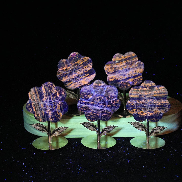 Natural Crystal Sun Flower Ornament