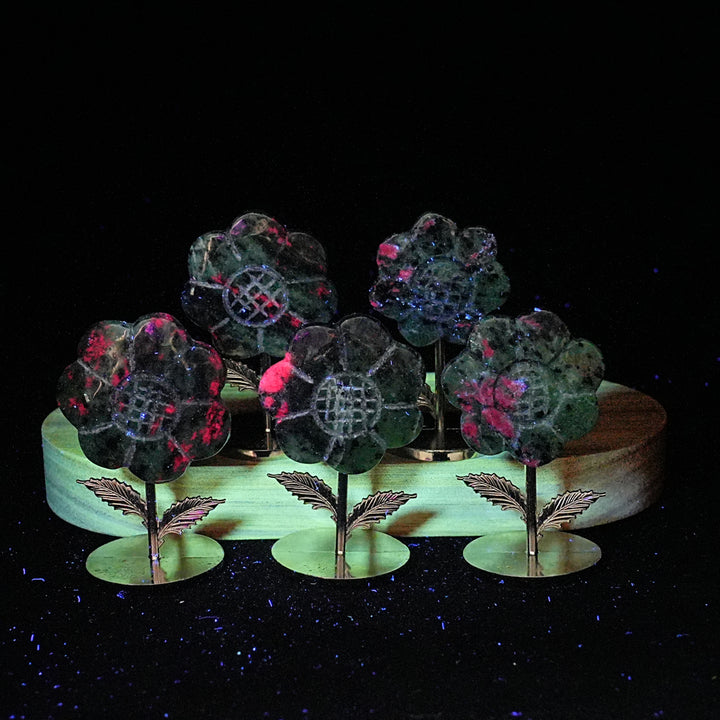 Natural Crystal Sun Flower Ornament