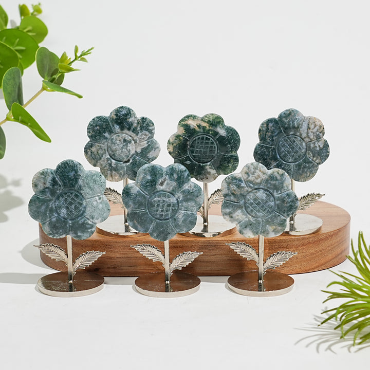 Natural Crystal Sun Flower Ornament