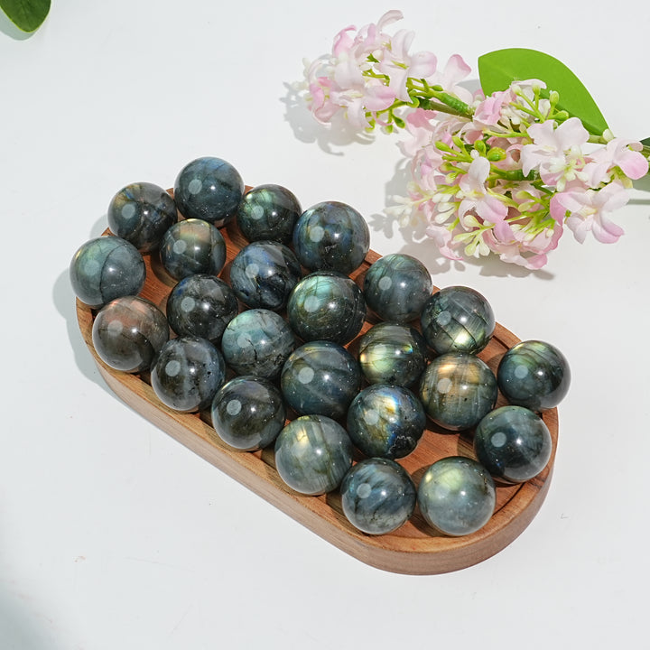 22MM+ Natural Mini Labradorite Sphere
