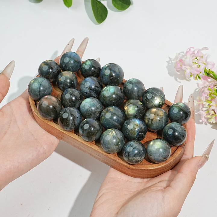 22MM+ Natural Mini Labradorite Sphere