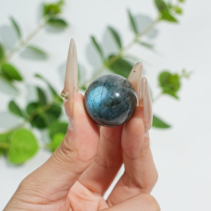 22MM+ Natural Mini Labradorite Sphere