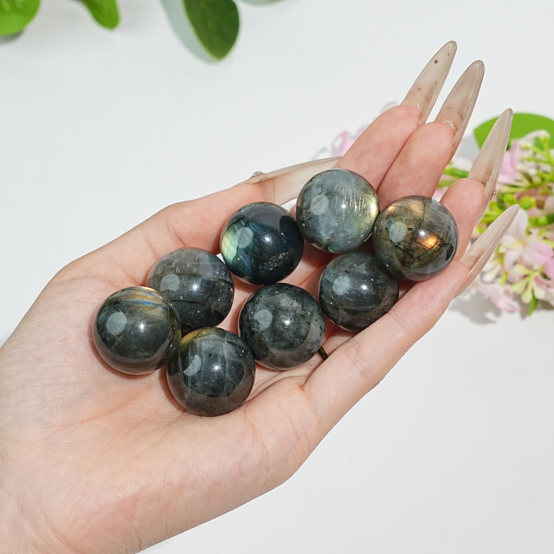 22MM+ Natural Mini Labradorite Sphere