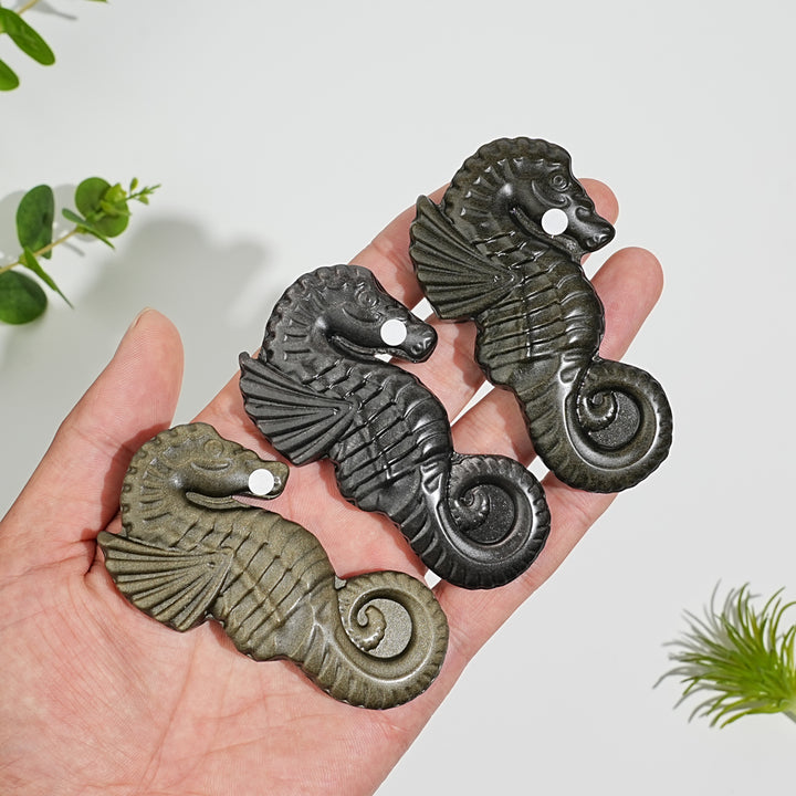 A Slightly Imperfect Natural Crystal Carving Cute Seahorse