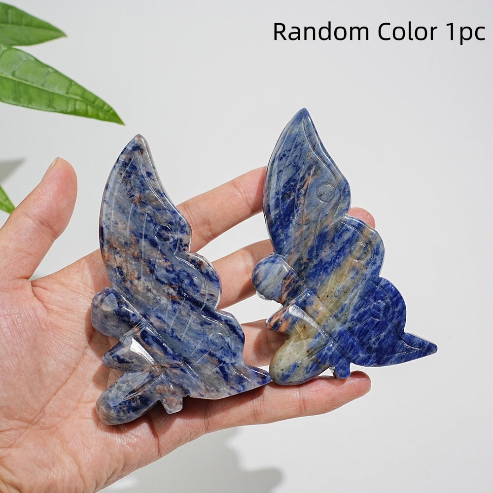Natural Crystal Fairy Butterfly Carving