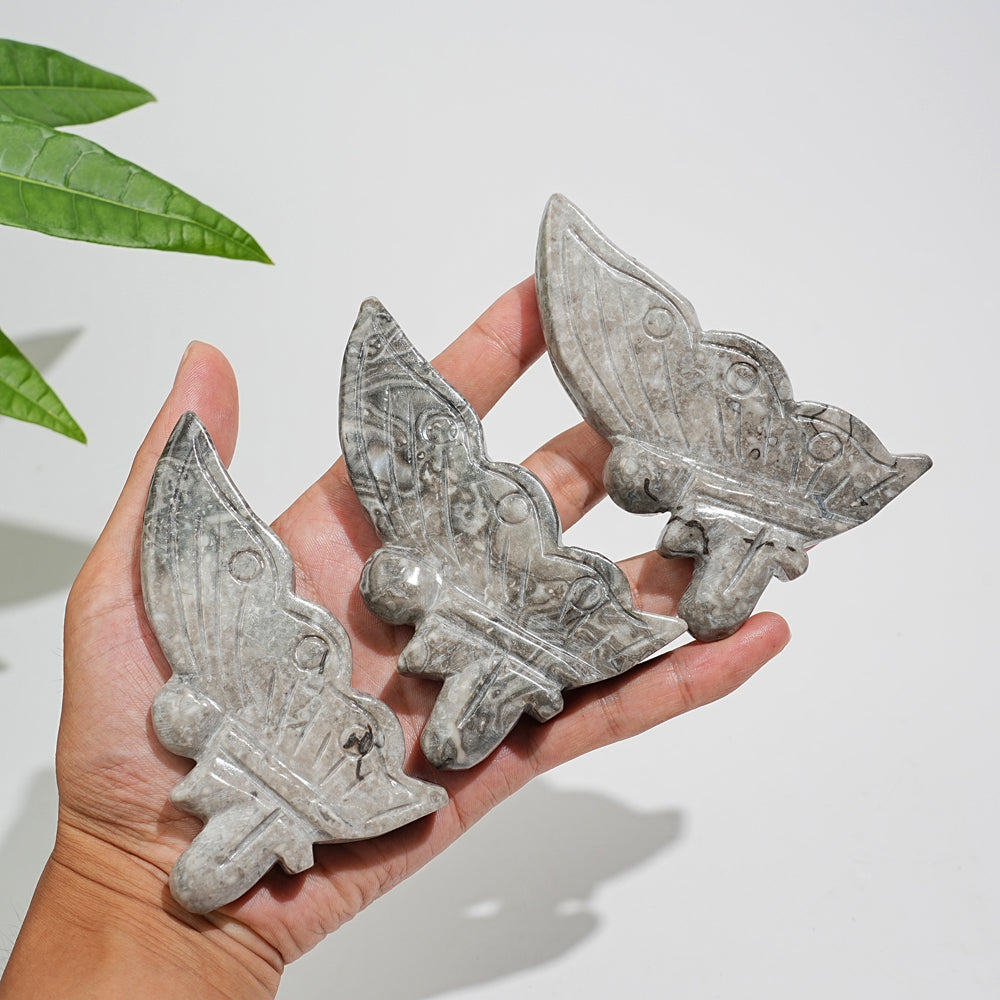 Natural Crystal Fairy Butterfly Carving