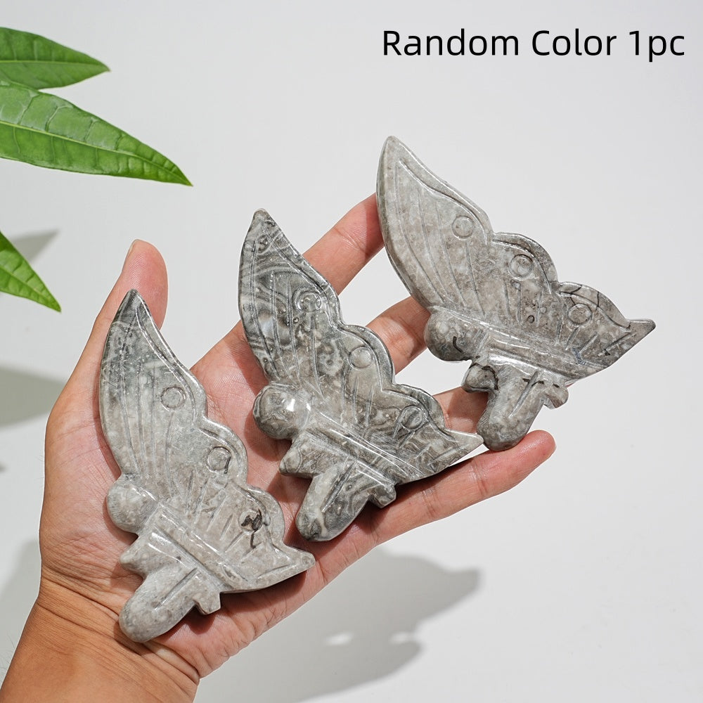 Natural Crystal Fairy Butterfly Carving