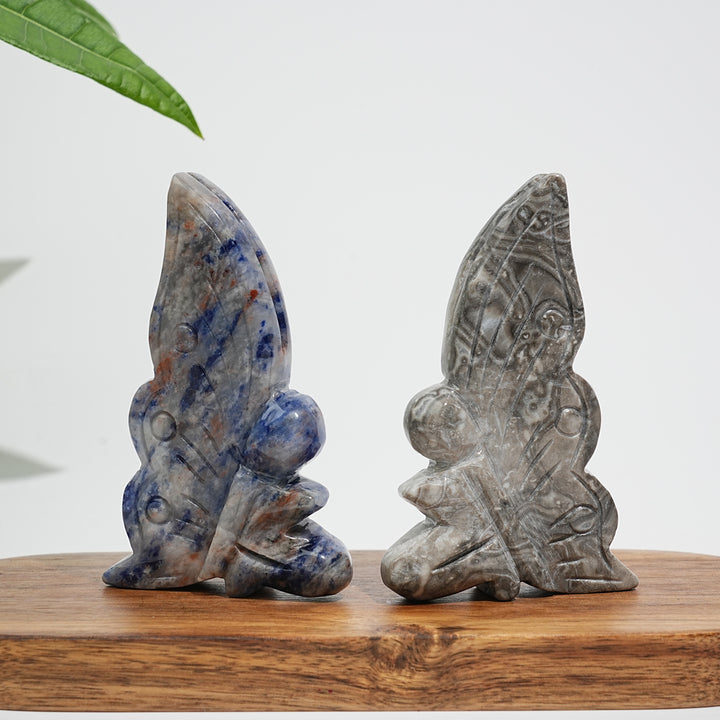 Natural Crystal Fairy Butterfly Carving