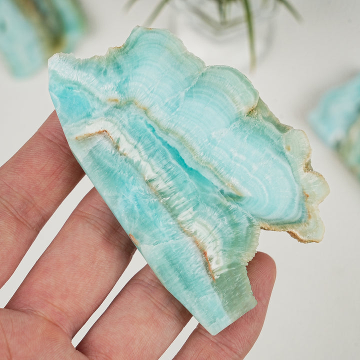 Natural Hemimorphite Slices