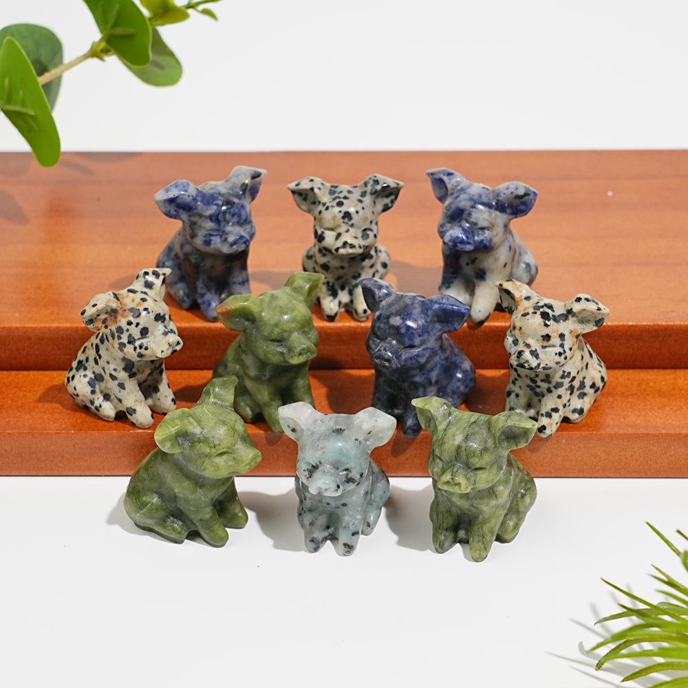 Natural Crystal Mixed Material Sleeping Pig