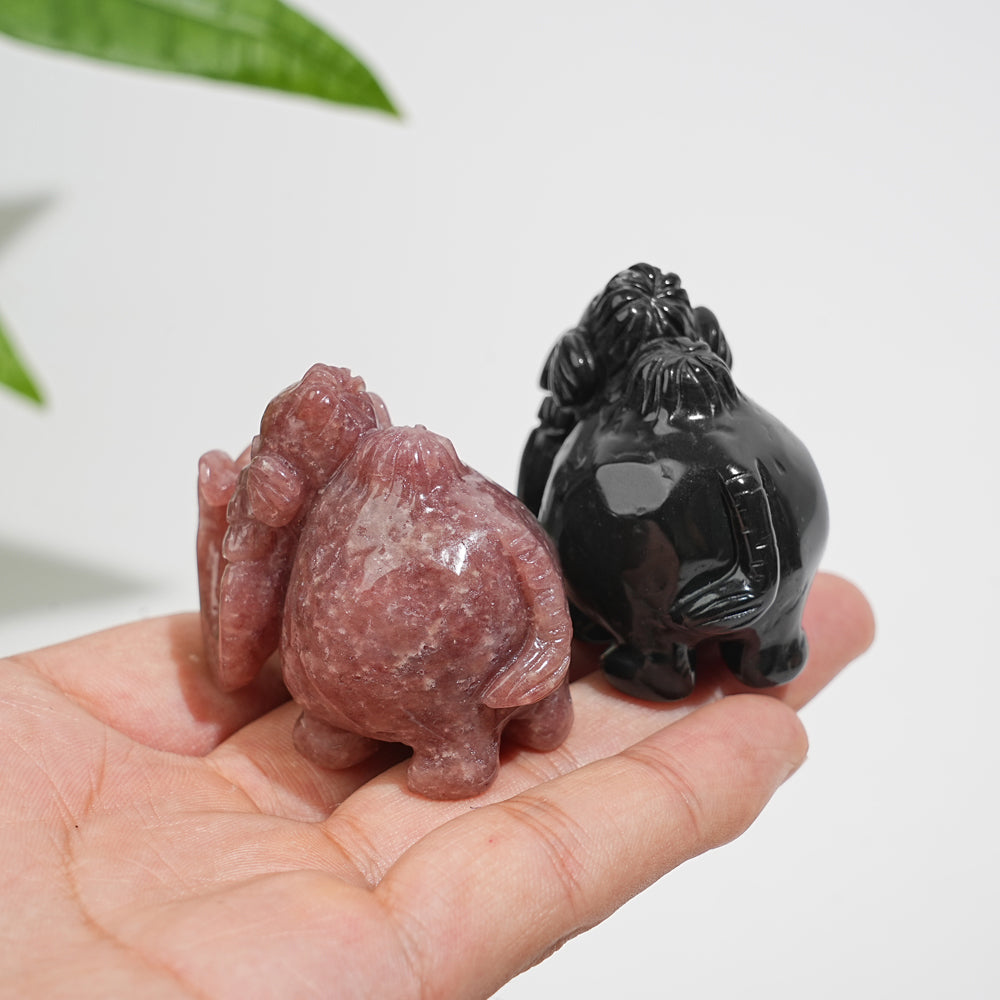 Natural Crystal Auspicious Mammoth Carving