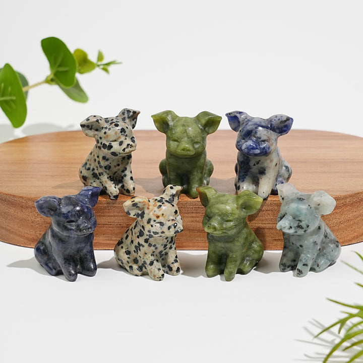 Natural Crystal Mixed Material Sleeping Pig