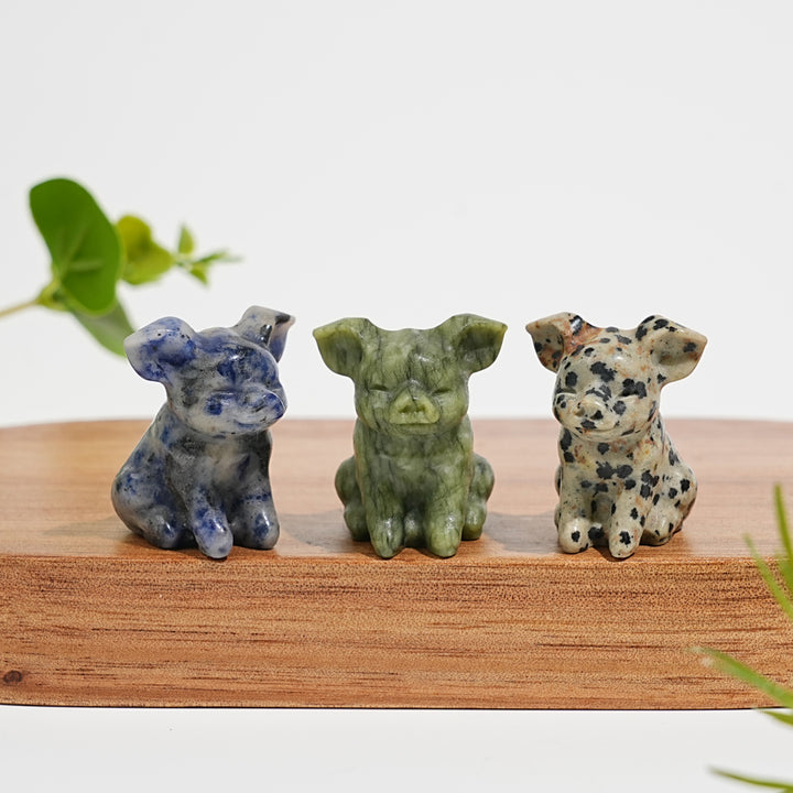 Natural Crystal Mixed Material Sleeping Pig