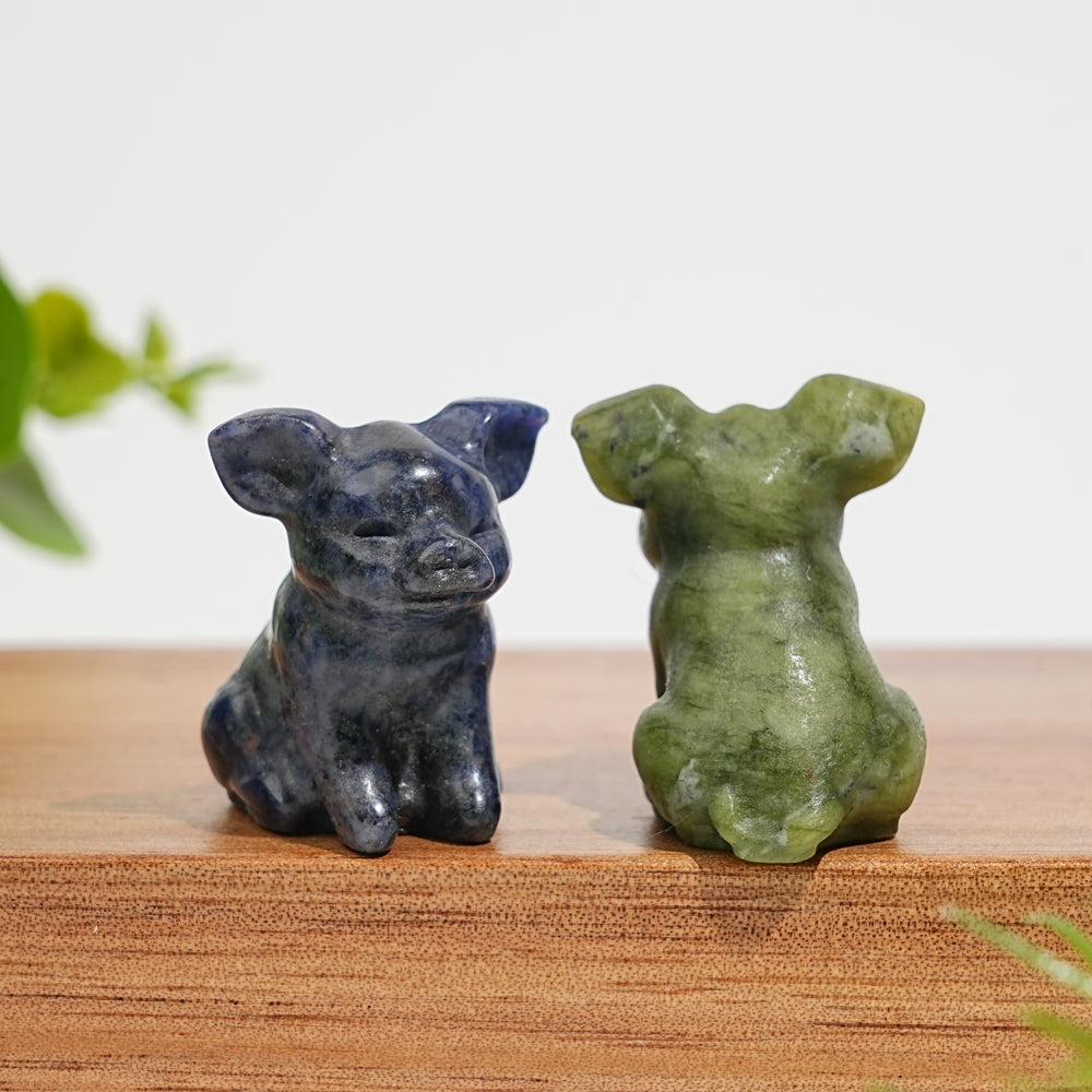 Natural Crystal Mixed Material Sleeping Pig