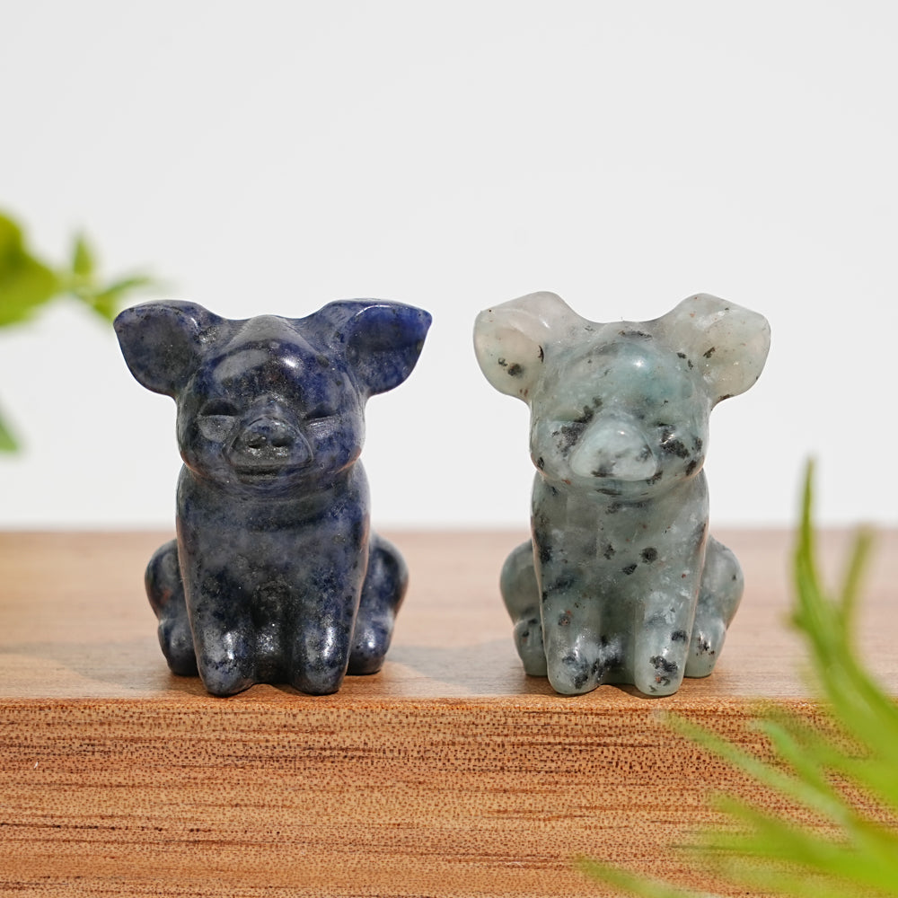 Natural Crystal Mixed Material Sleeping Pig