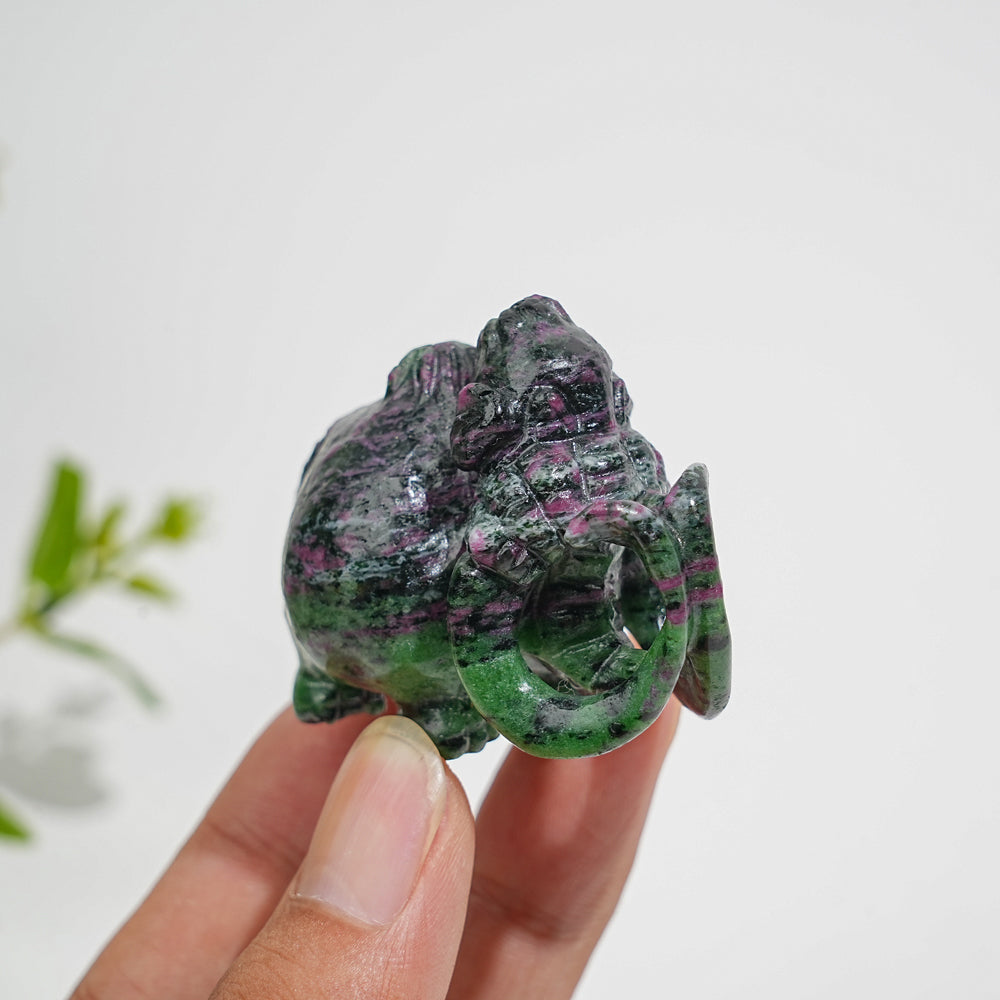 Natural Crystal Auspicious Mammoth Carving