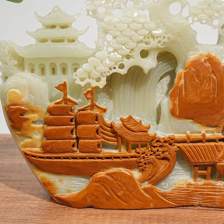 Unique,A Slightly Imperfect Natural Crystal Exquisite Afghanistan Jade Ornament