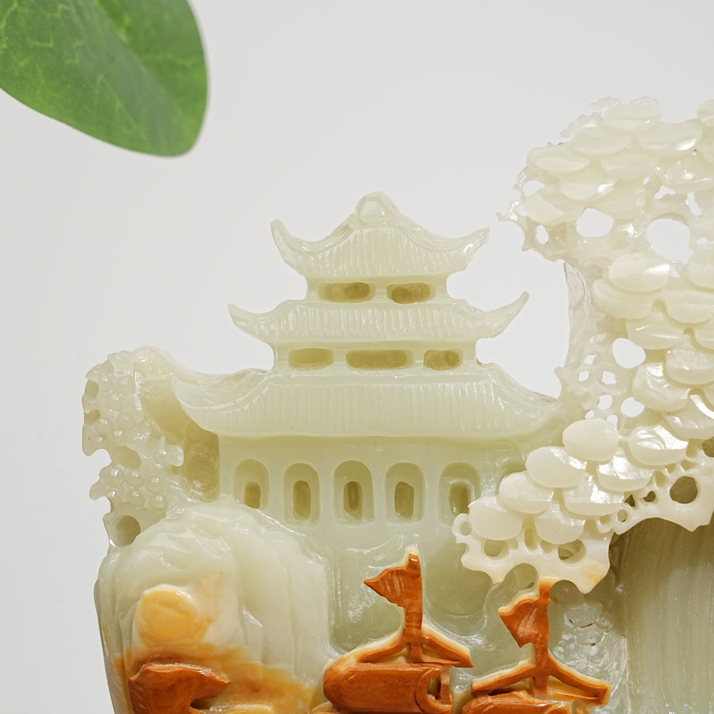 Unique,A Slightly Imperfect Natural Crystal Exquisite Afghanistan Jade Ornament