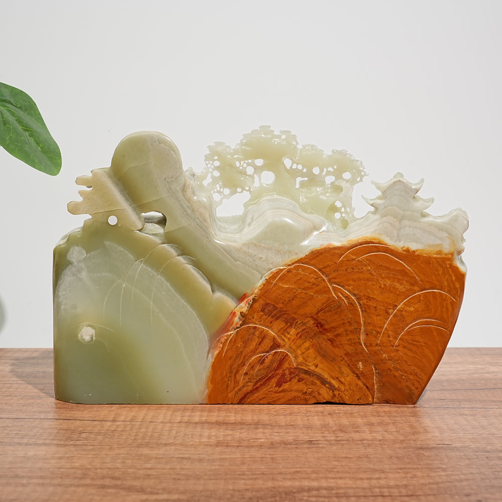 Unique,A Slightly Imperfect Natural Crystal Exquisite Afghanistan Jade Ornament