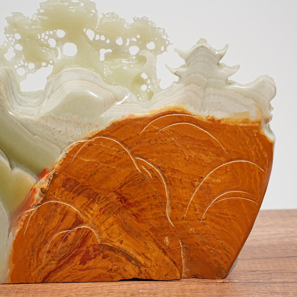 Unique,A Slightly Imperfect Natural Crystal Exquisite Afghanistan Jade Ornament