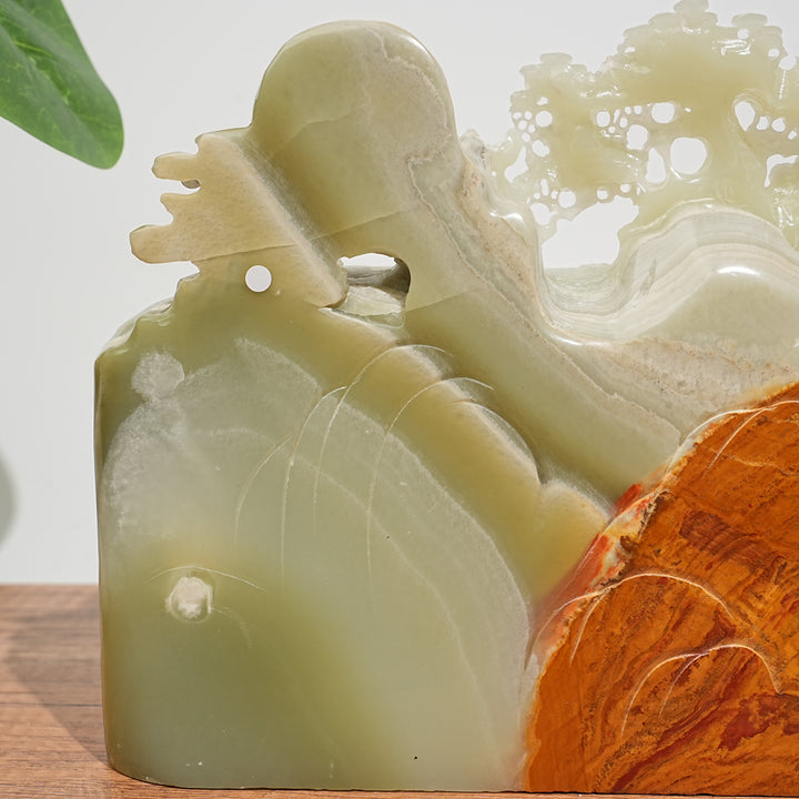 Unique,A Slightly Imperfect Natural Crystal Exquisite Afghanistan Jade Ornament