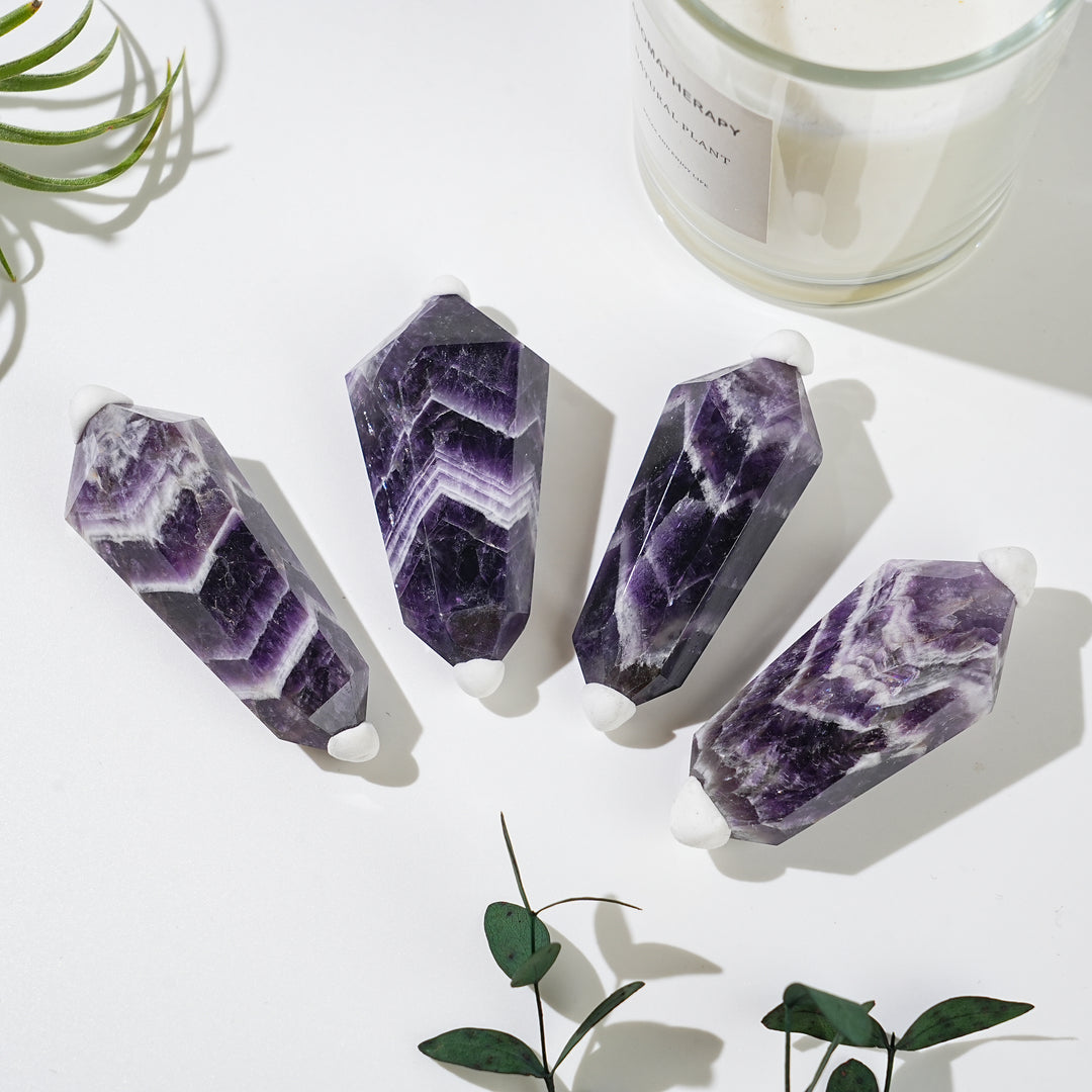 Natural Dream Amethyst Double Point