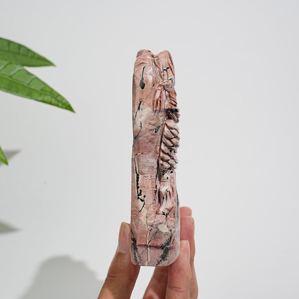 Unique,Natural Picture Jasper Landscape Carving
