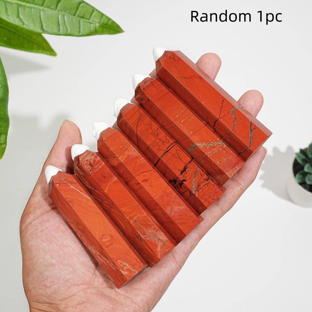 Natural Red Jasper Crystal Exquisite Point