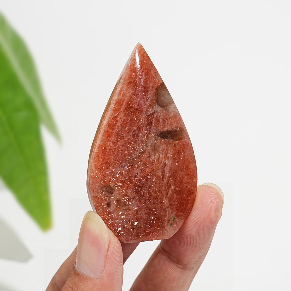 Natural Crystal Golden Sunstone Teardrop
