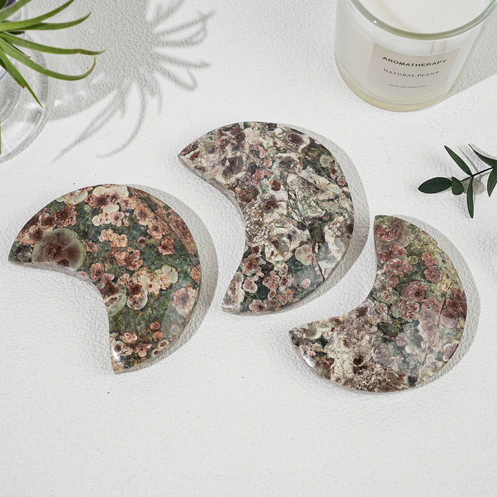 Natural Money Agate Moon