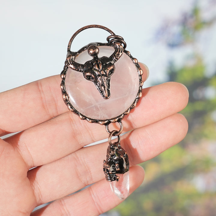 Natural Rose Quartz Pendant