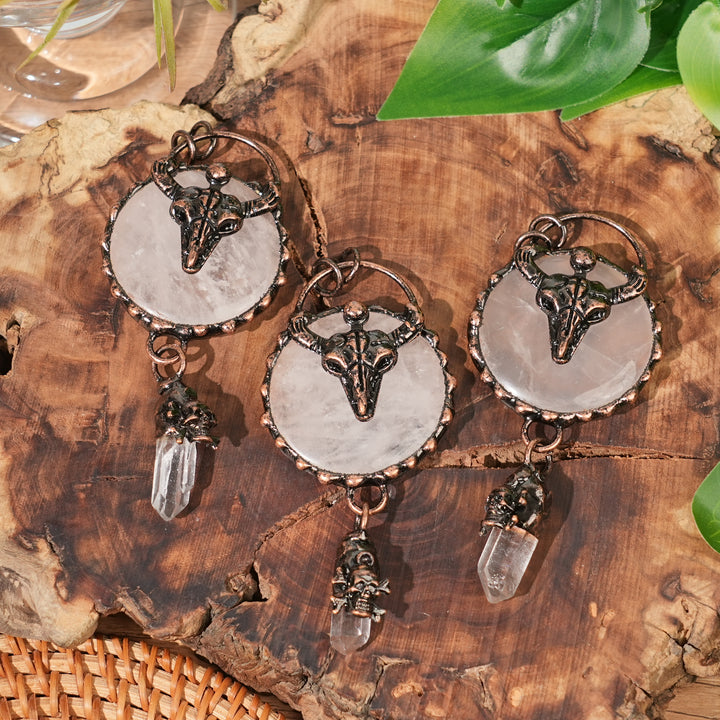 Natural Rose Quartz Pendant